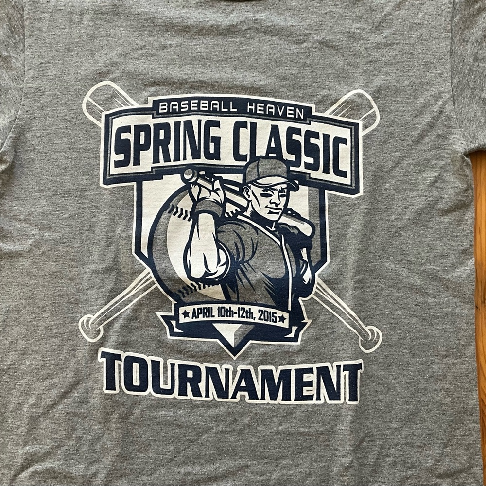 Baseball Heaven 2015 Spring Classic Tournament T-Shirt Youth S-M Tee
